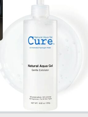 Cure Natural Aqua Gel Gentle Exfoliator — Clear